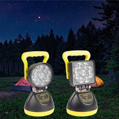 Portable Waterproof IP67 Rechargeable 24V 36W 1800 Lumens LED Warning Light With Magnetic Base For Outdoor Construction high quality
